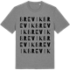 Mid Heather Gray t-shirt med Brevik ordlek t-shirt