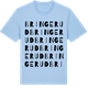 Blue Soul t-shirt med Bringerud ordlek t-shirt
