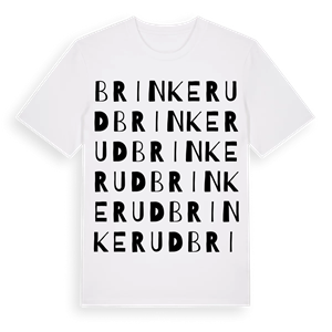 Brinkerud ordlek t-shirt – ekologisk bomull t-shirt från Pinshirt
