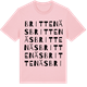 Pink Cotton t-shirt med Brittenäs ordlek t-shirt