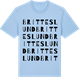 Blue Soul t-shirt med Britteslund ordlek t-shirt