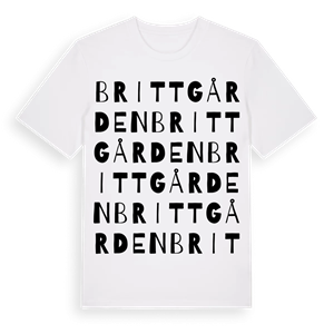 Brittgården ordlek t-shirt – ekologisk bomull t-shirt från Pinshirt