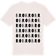 Vintage White t-shirt med Bro ordlek t-shirt