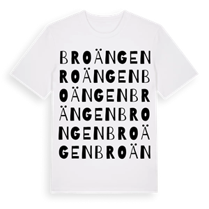 Broängen ordlek t-shirt – ekologisk bomull t-shirt från Pinshirt