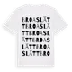 White t-shirt med Broaslätt ordlek t-shirt