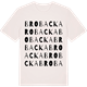 Vintage White t-shirt med Brobacka ordlek t-shirt
