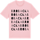Pink Cotton t-shirt med Brobacka ordlek t-shirt