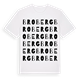 White t-shirt med Broberg ordlek t-shirt
