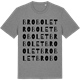 Mid Heather Gray t-shirt med Brobolet ordlek t-shirt