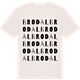 Vintage White t-shirt med Brodal ordlek t-shirt