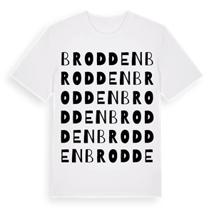Brodden ordlek t-shirt – ekologisk bomull t-shirt från Pinshirt