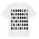 Brodderud ordlek t-shirt