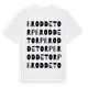 White t-shirt med Broddetorp ordlek t-shirt