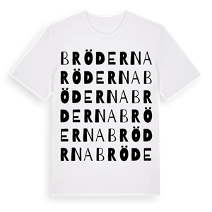 Bröderna ordlek t-shirt – ekologisk bomull t-shirt från Pinshirt