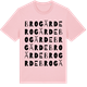 Pink Cotton t-shirt med Brogärde ordlek t-shirt