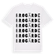 White t-shirt med Brogärde ordlek t-shirt