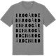 Mid Heather Gray t-shirt med Brogården ordlek t-shirt