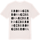 Vintage White t-shirt med Brohagen ordlek t-shirt