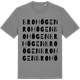 Mid Heather Gray t-shirt med Brohögen ordlek t-shirt