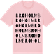 Pink Cotton t-shirt med Broholm ordlek t-shirt