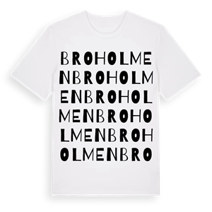 Broholmen ordlek t-shirt – ekologisk bomull t-shirt från Pinshirt