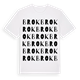 White t-shirt med Brok ordlek t-shirt