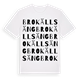 Brokällsäng ordlek t-shirt
