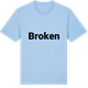 Blue Soul t-shirt med Broken fetstil t-shirt