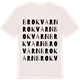 Vintage White t-shirt med Brokvarn ordlek t-shirt