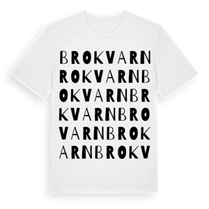Brokvarn ordlek t-shirt – ekologisk bomull t-shirt från Pinshirt