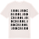 Vintage White t-shirt med Brolunden ordlek t-shirt