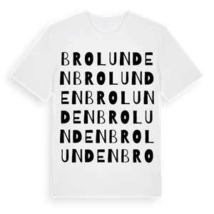 Brolunden ordlek t-shirt – ekologisk bomull t-shirt från Pinshirt