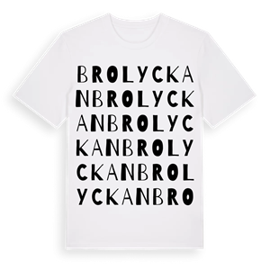 Brolyckan ordlek t-shirt – ekologisk bomull t-shirt från Pinshirt