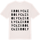 Vintage White t-shirt med Brolycke ordlek t-shirt