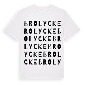 Brolycke ordlek t-shirt – ekologisk bomull t-shirt från Pinshirt