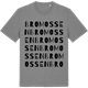 Mid Heather Gray t-shirt med Bromossen ordlek t-shirt