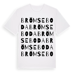 Brömseboda ordlek t-shirt – ekologisk bomull t-shirt från Pinshirt