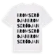 White t-shirt med Bromserödjan ordlek t-shirt