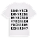 White t-shirt med Bromyren ordlek t-shirt
