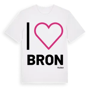 Jag älskar Bron t-shirt stort tryck – ekologisk bomull t-shirt från Pinshirt