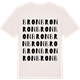 Vintage White t-shirt med Bron ordlek t-shirt