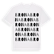 White t-shirt med Brona ordlek t-shirt