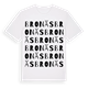 White t-shirt med Bronäs ordlek t-shirt