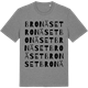 Mid Heather Gray t-shirt med Bronäset ordlek t-shirt