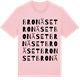 Pink Cotton t-shirt med Bronäset ordlek t-shirt