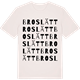 Vintage White t-shirt med Broslätt ordlek t-shirt