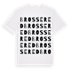 Brossered ordlek t-shirt