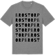 Mid Heather Gray t-shirt med Brostorp ordlek t-shirt