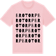 Pink Cotton t-shirt med Brotorp ordlek t-shirt