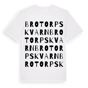 Brotorps kvarn ordlek t-shirt – ekologisk bomull t-shirt från Pinshirt
